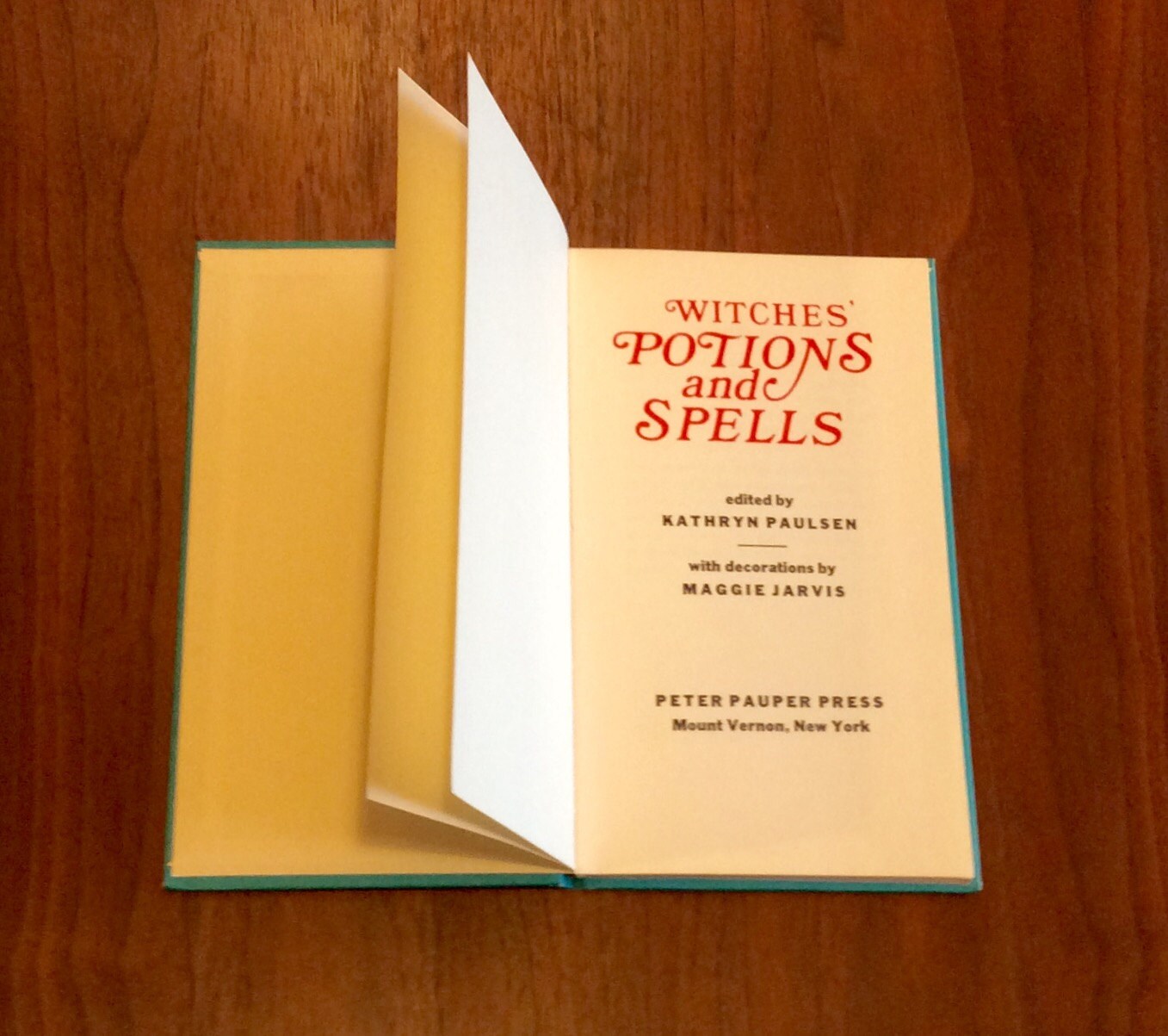 Witches Potions and Spells by Kathryn Paulsen and Maggie Jarvis 1971 - Etsy