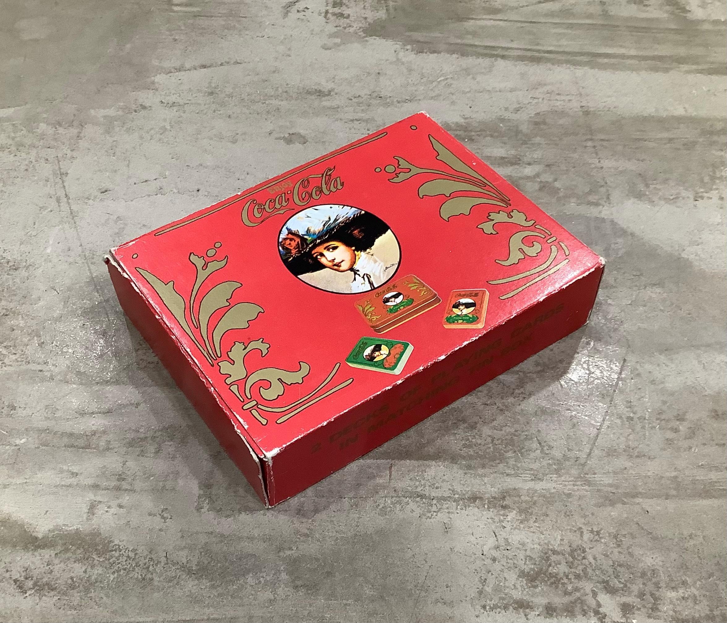 Vintage Coca-cola Double Deck Playing Cards in Tin Box - Etsy