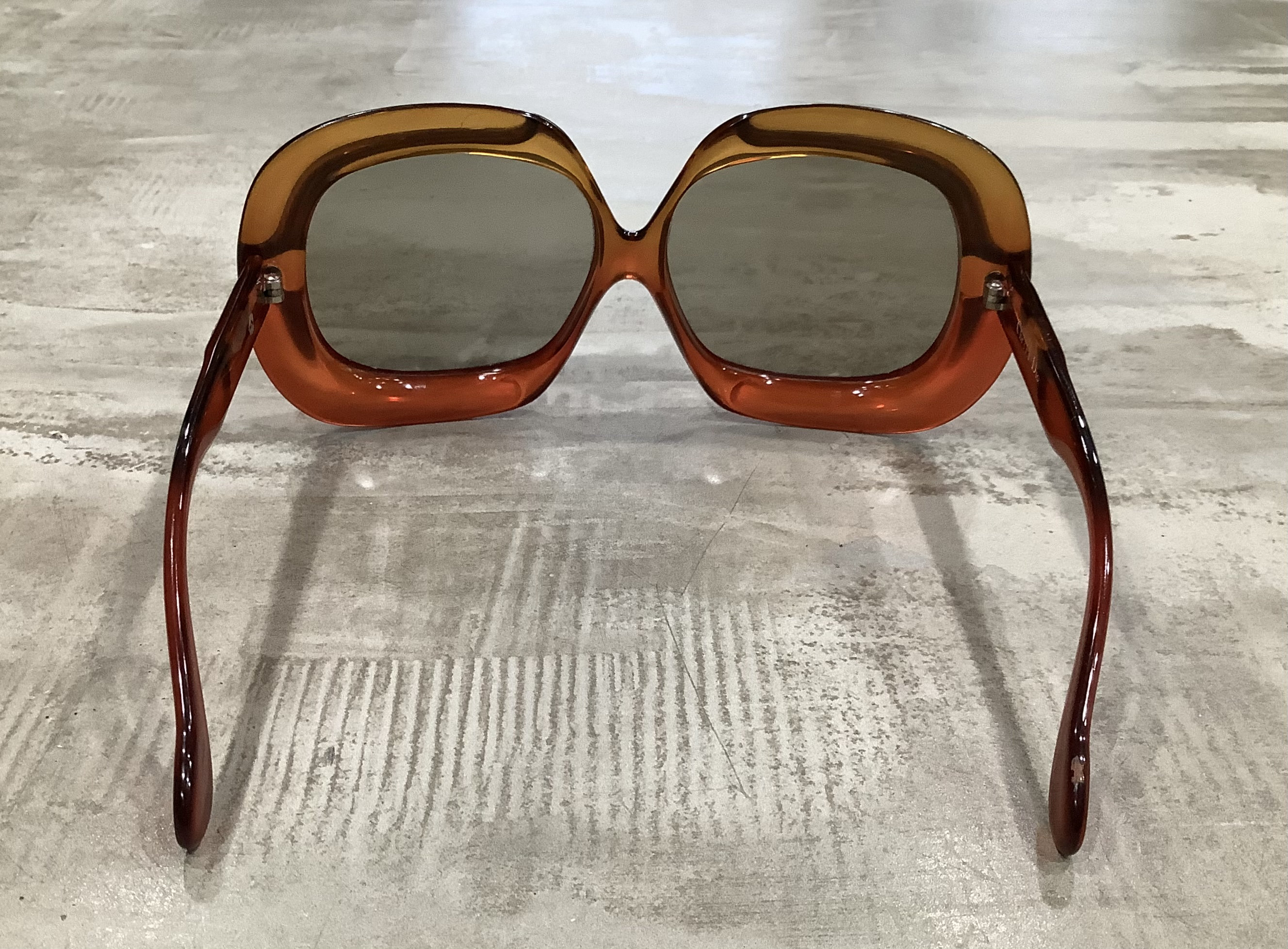 小物 Dior Vintage Sunglasses Optyl Austria Vintage CHRISTIAN DIOR SQUARE Oversize Green Optyl Frame Big