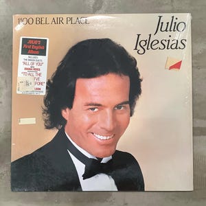 Julio Iglesias 1100 Bel Air Place with Willie Nelson & Diana Ross Vinyl Record / VG Condition