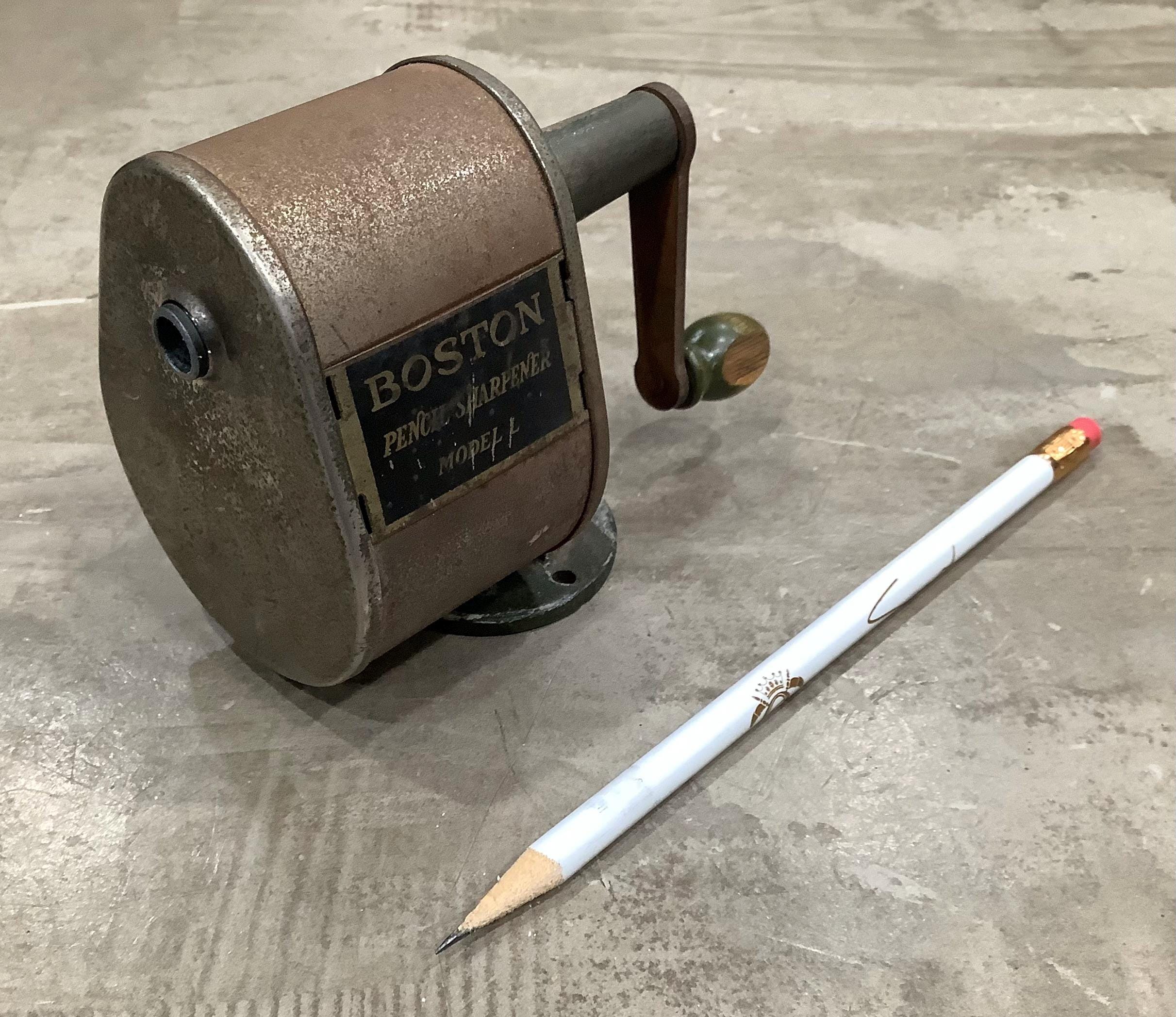 Vintage Boston Model L Pencil Sharpener / Hunt Manufacturing Co