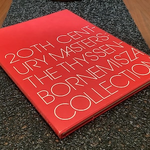 May include: A red hardcover book titled "20TH CENTURY MASTERS: THE THYSSEN-BORNEMISZA COLLECTION"