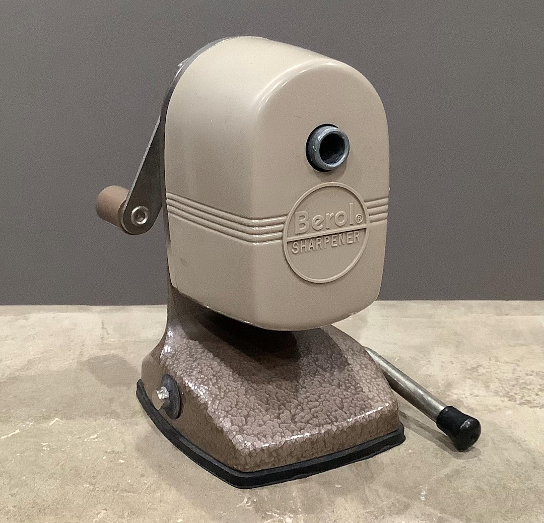 Vintage Berol Hand-crank Table Vacuum Mount Pencil Sharpener - Etsy