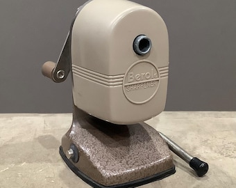 Vintage Berol Hand-crank Table Vacuum Mount Pencil Sharpener - Etsy