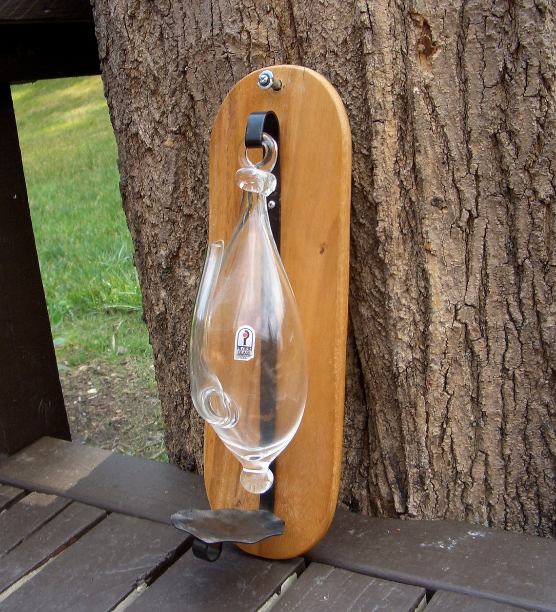 Pilgrim Glass Hanging Weather Barometer Etsy