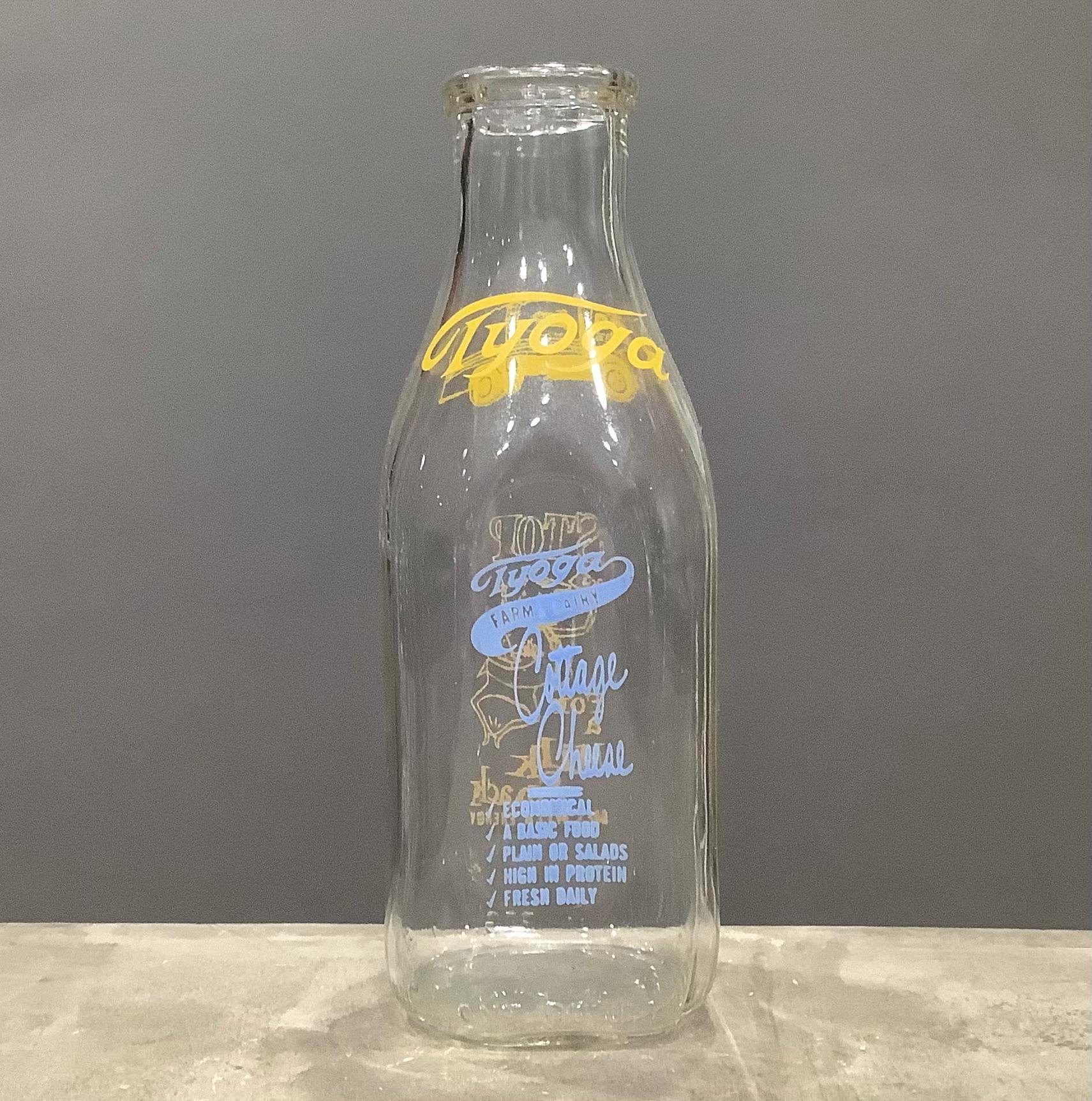 Dairy Farm Milk Glass Bottle - Etsy