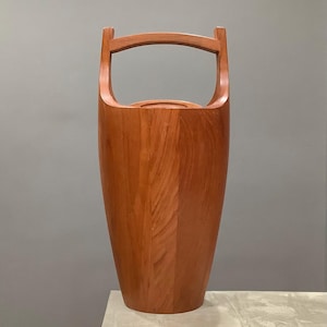 Dansk Designs Denmark IHQ Teak Congo Ice Bucket / 19” Larger Version