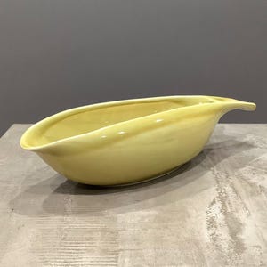 Russel Wright Steubenville Chartreuse Yellow Gravy Boat
