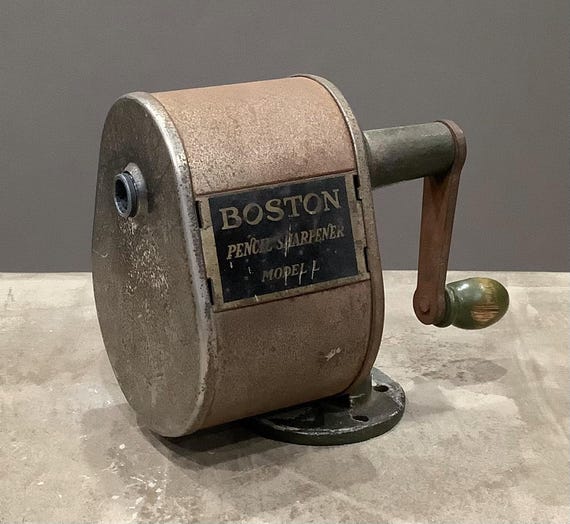 良品アメリカヴィンテージBOSTON pencil sharpener 鉛筆削り Vintage Boston Model L Pencil Sharpener / Hunt Manufacturing Co