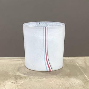 Vintage Kosta Boda Sweden Oval Rainbow Small Vase Designed by Bertil Vallien