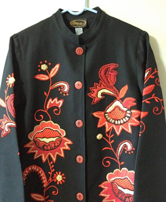 Vintage Alex Kim Embroidered Cotton Jacket