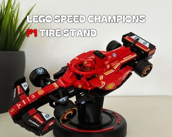 Zestaw LEGO Speed Champions F1 2025 Display / Drukowany w 3D projekt opony F1 / Zestaw upominkowy dla fana F1