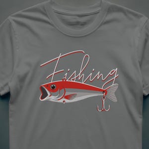 Fishing T-Shirt, Angler, Geschenk, Köder, Raubfisch, Hecht, Zander