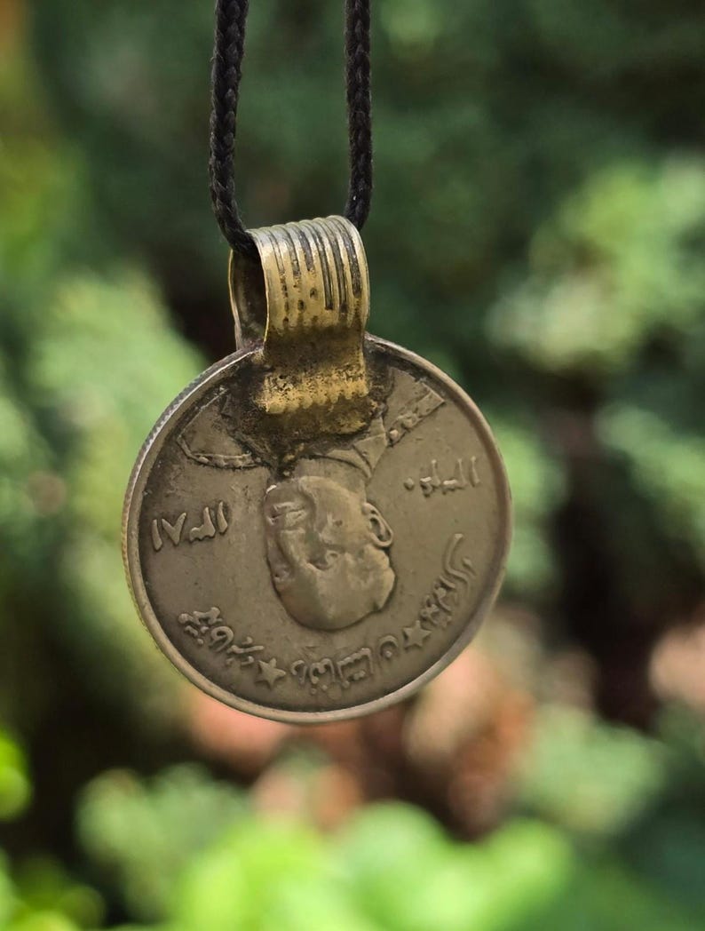 Rare Antique Afghan 5 Afghani Coin Pendant Necklace Handmade Tribal ...