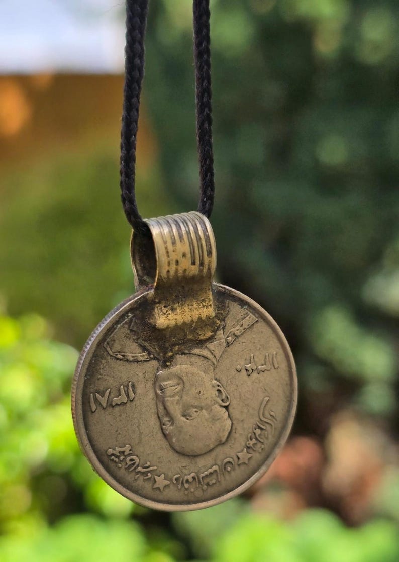 Rare Antique Afghan 5 Afghani Coin Pendant Necklace Handmade Tribal ...
