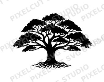 Majestic Oak Tree SVG | Laser Cut File, Wall Art (Digital Download)