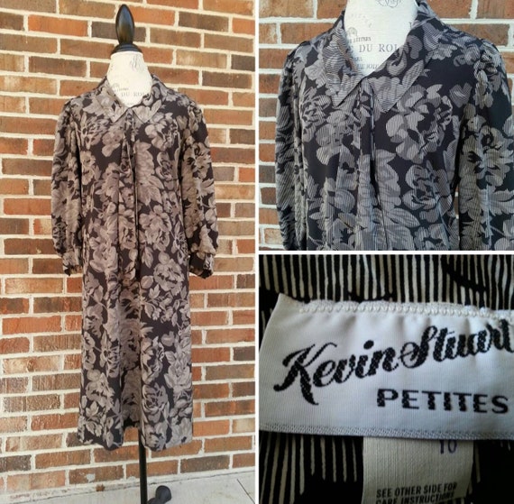 Vintage 1980s Does 1960s Mod Dress By Kevin Stuar… - image 1