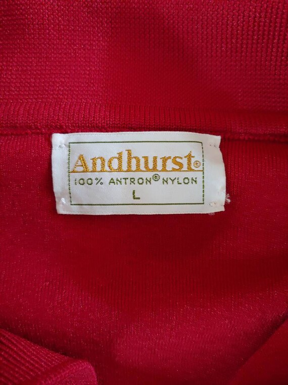 Vintage 1970s Andhurst Men's Long Sleeve Polo Lig… - image 8