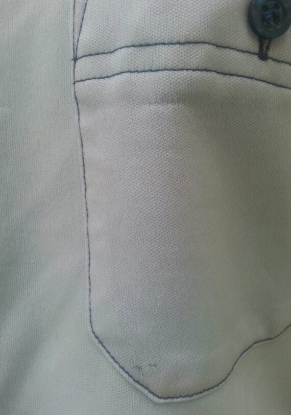 Vintage 1970s Arrow Button Up Shirt Robin's Egg B… - image 6