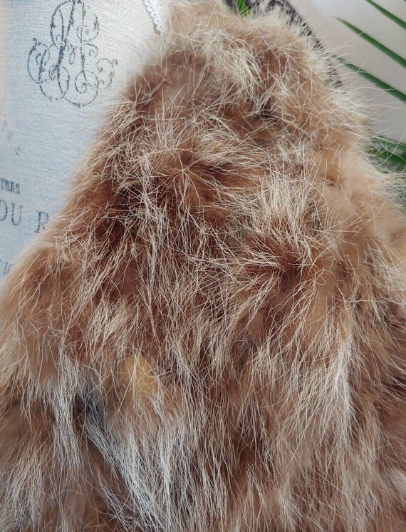 Vintage 1970s Raccoon Fur Dollybird Coat In Tan a… - image 5