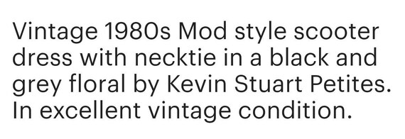 Vintage 1980s Does 1960s Mod Dress By Kevin Stuar… - image 7