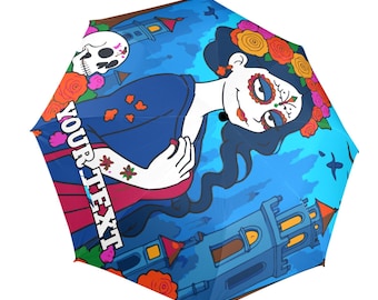 Ombrello da pioggia per il Giorno dei Morti - Regalo personalizzato con testo