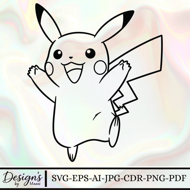 Pikachu Vector Cd R Pikachu Love Svg: Minimalist Design for Valentine's Day - Etsy
