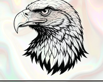 Flying Eagle SVG | Eagle Logo, T-shirt Design (Digital Download)