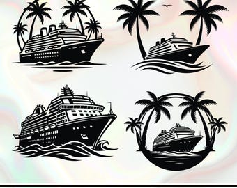 Kryssningsfartyg SVG, Kryssningsfartygspaket SVG, Kryssnings-SVG, Kryssningssemester-svg, Yacht-svg, Båt-svg, Familjekryssning-svg, Kryssningsfartygsclipart