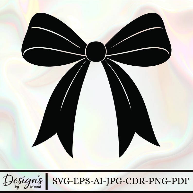 Coquette Bow Vector Illustration, SVG PNG Clipart (cut Files) - Etsy
