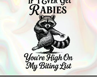 Dancing Raccoon Vector Illustration, Funny Raccoon Art (Digital Files)