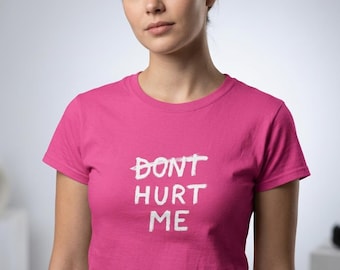 The Traitors Inspired Tom Daley Women's 'DON'T HURT ME' Statement Tee | MoxBox Ltd