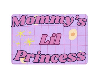 Mommy's Lil Princess Pet Food Mat – Non-Slip Dog Cat Bowl Pad