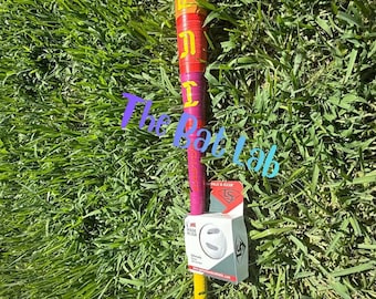 Hype Fire–Inspired Custom Plastic Bat – Kids’ Backyard Game Bat – Handmade Gift for Baseball Fans
