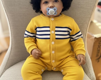 リアルなリボーンドール アフロ LIAM 28インチ 本物 証明書付き