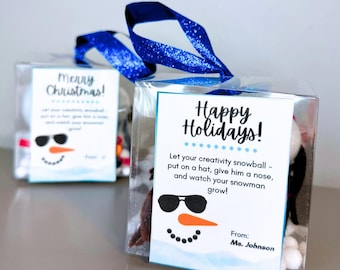 Kids Christmas Crafts, DIY Snowman Kit, Premade Classroom Favors, Winter Craft Kits, Classroom Activities