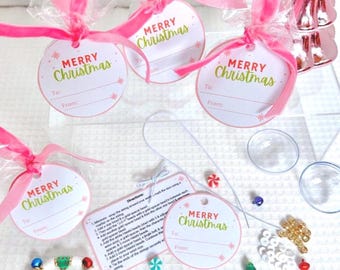 Christmas Favors, DIY Bracelet Kit, Stocking Stuffers, Kids Jewelry Making, Elf on the Shelf Gifts