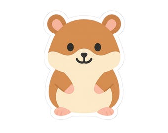 Kawaii Hamster Vinyl Sticker | Pet Lover Decal