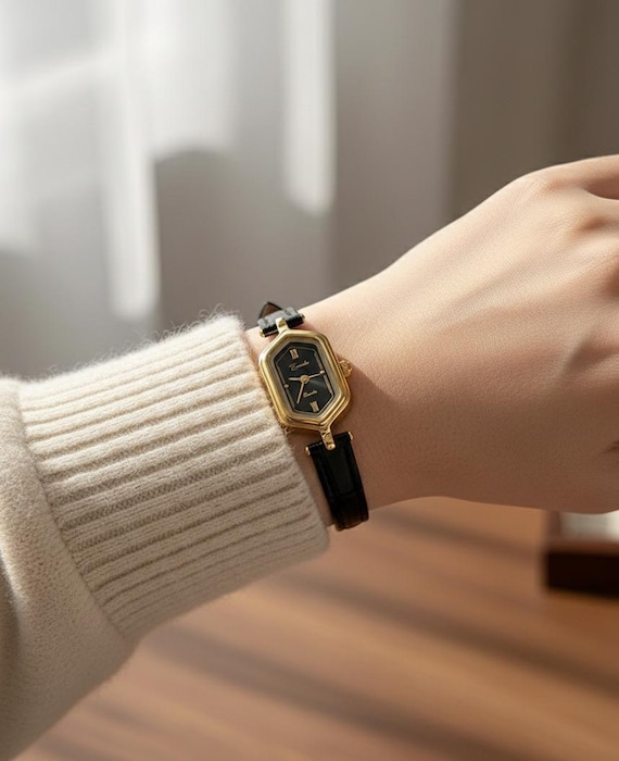 minimalist dress watch Vintage Hexagon Watch