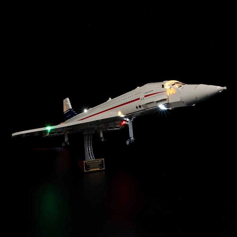 LED Light Kit for LEGO Icons Concorde 10318,display Lighting Upgrade ...