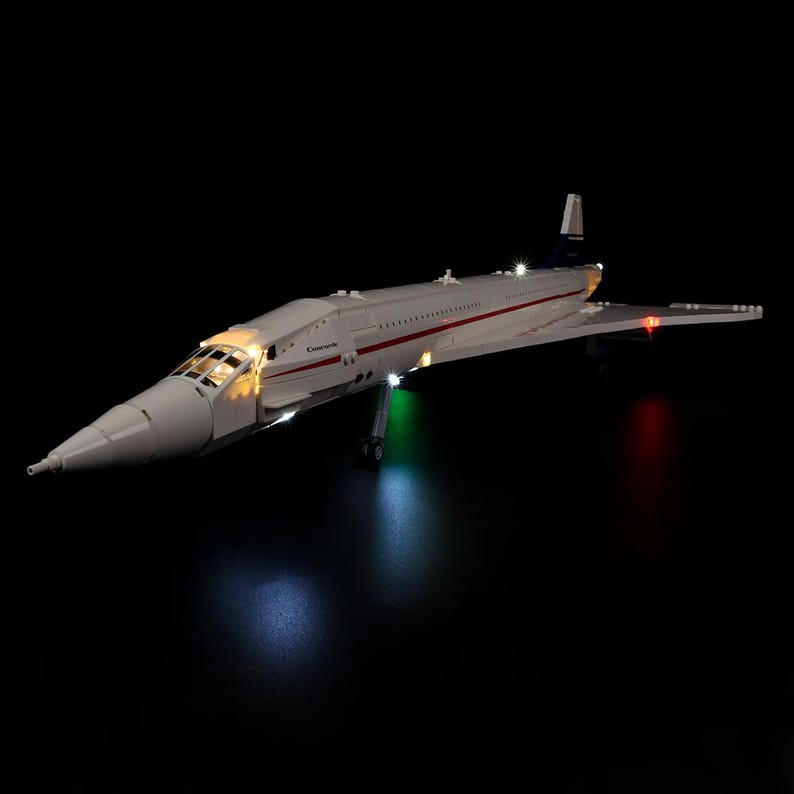 LED Light Kit for LEGO Icons Concorde 10318,display Lighting Upgrade ...