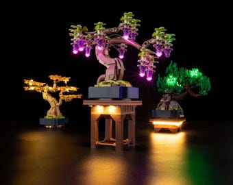 LED Light Kit for Mini Bonsai Building Blocks | Compatible with LEGO 10373 | Display Lighting Set for Block Models