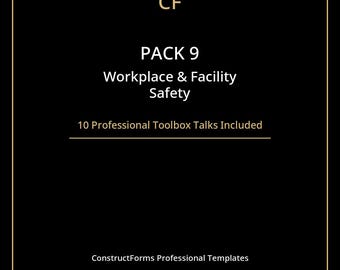 Workplace Safety Toolbox Talks | Editable Templates (Instant Download)