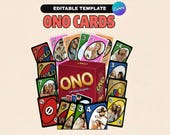 Custom ONO Card Game Template | Editable Canva Design UNO (Digital Download)