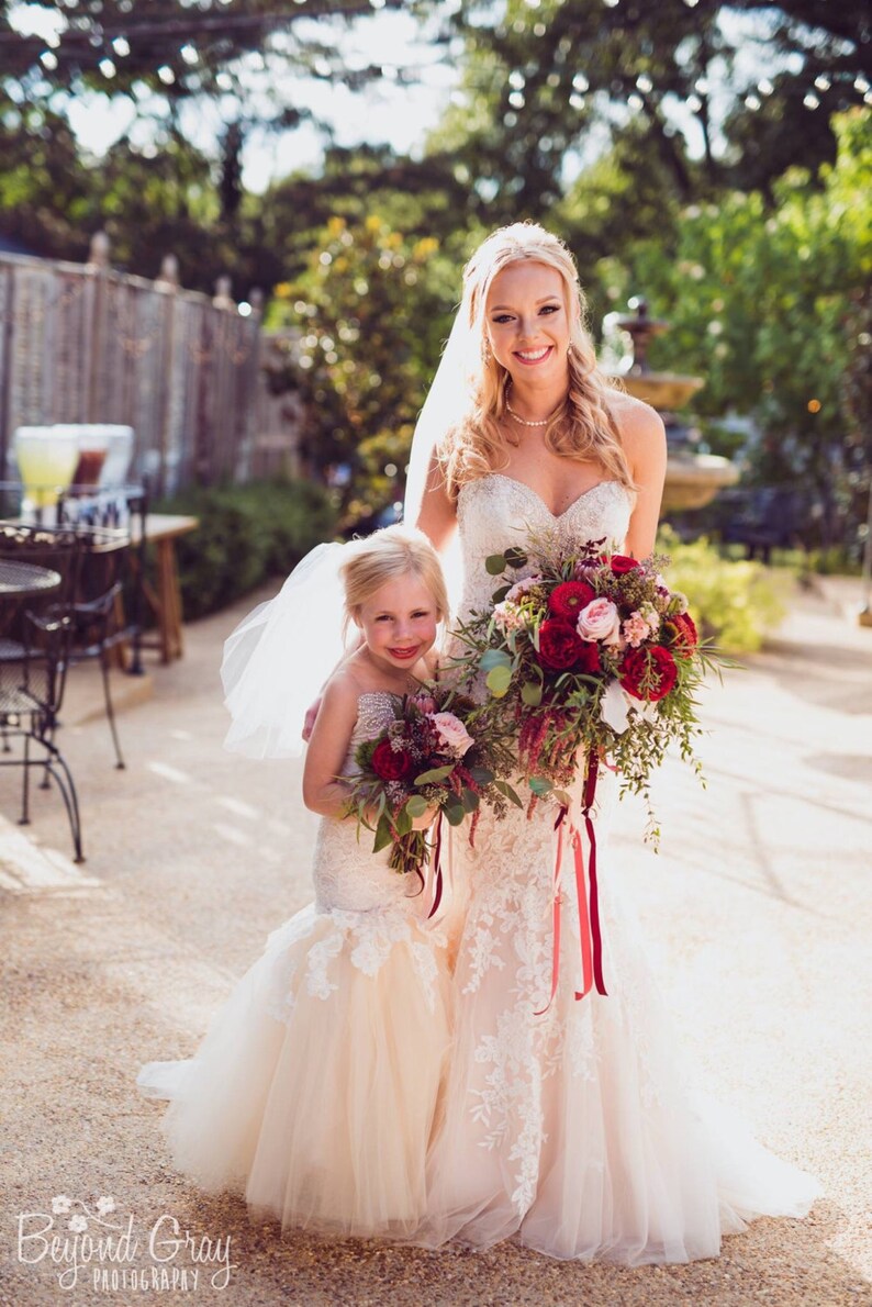 mermaid flower girl dress