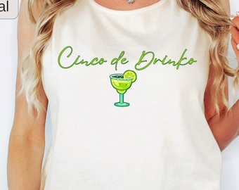 Canotta Cinco de Drinko, Top corto Lime Salt Margarita, Regali per barman