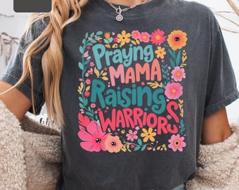 Koszulka dla mamy chrześcijańskiej, koszulka dla mamy religijnej, prezent na Dzień Matki dla modlącej się mamy