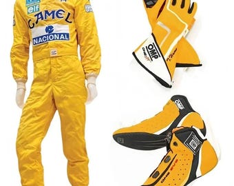 Bundle F1 Go Kart Suit CIK/FIA Level 2 Race Suit with Matching Gloves & Shoes