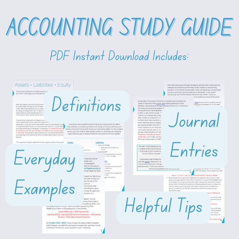 Income Statements and Balance Sheets Ebook - Etsy