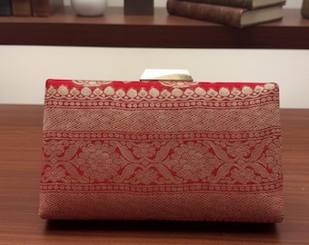 Indië. Zari-clutch portemonnee